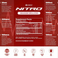 Supplement facts label for Kinobody Nitro Enhanced Circulation.