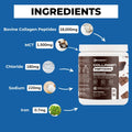 Ingredient breakdown for a collagen peptide supplement.