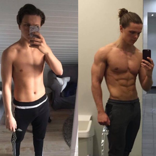 Before and after transformation