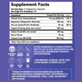Supplement facts for a vegetarian capsule product, detailing serving size, ingredients, and nutritional information.