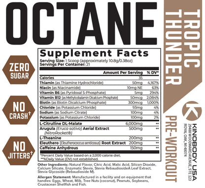 Test Product (Kino Octane Pre-Workout: Improve Workout Performance & Energy)